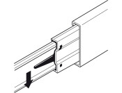3832-SC BB Drawer Runner Full 45kg 450mm Wht