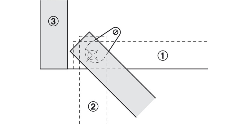 Pivot Hinge wo Stop Pl White