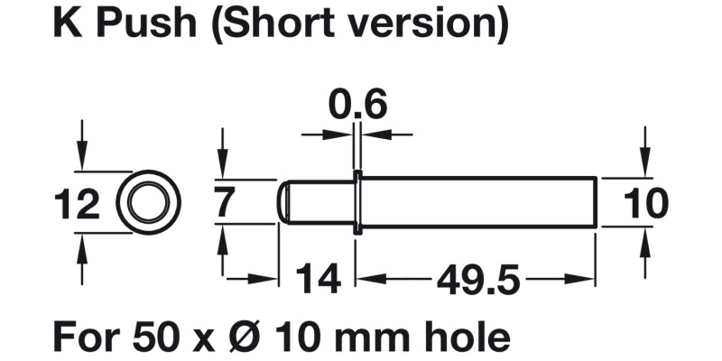 K Push Tech Conc Short w Magnet Ant