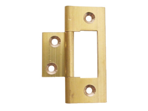 Flush Hinge, Light Duty, for Inset Doors, Length 64 mm, Solid Brass