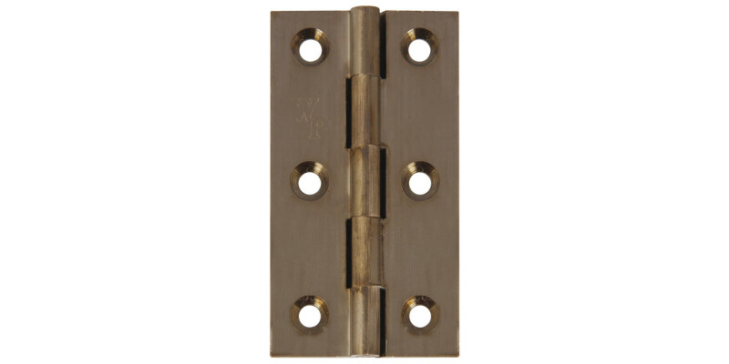 Broad Style Hinge, 64 x 35 mm, Brass