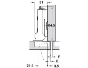 Tiomos 95D Hinge Click w SC SF Half