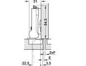 Tiomos 95D Hinge Click w SC SF Half