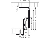 2109 Keyboard Runner Sgl 30kg 450mm BZP