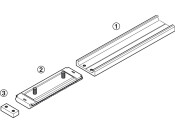 Accuride 0115RC End Stop+Fixings Alu