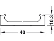 Accuride 0115RC Sld Track Sys 2400mm Alu