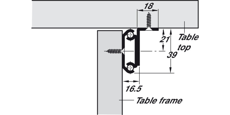 Extend Table Runners 60kg 800mm St Galv