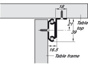 Extend Table Runners 60kg 800mm St Galv