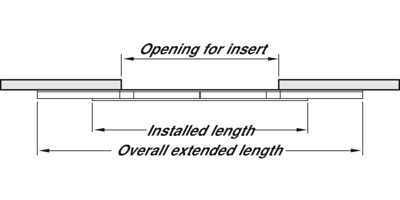 Extend Table Runners 60kg 800mm St Galv