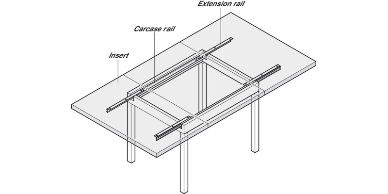 Extend Table Runners 60kg 800mm St Galv