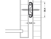 2026 BB Drawer Runner 2Way Sgl 50kg 300mm BZP
