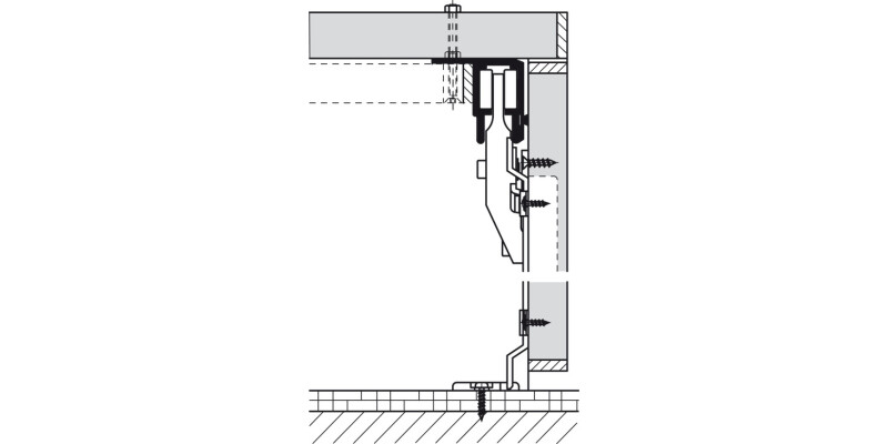 Hawa Multifold 30/W Fitting Set 2 Panels