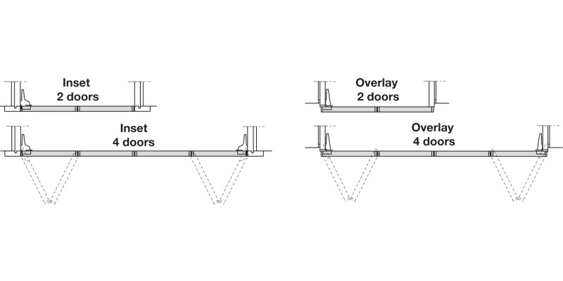 Hawa Multifold 30/W Fitting Set 2 Panels