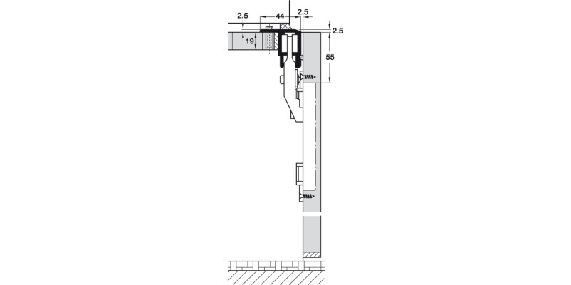 Hawa Multifold 30/W Fitting Set 2 Panels