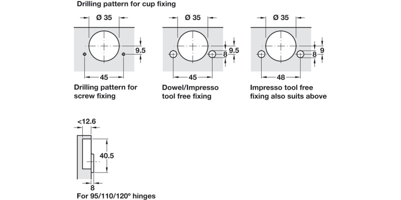Tiomos 120D Hinge Click w SC SF Ins