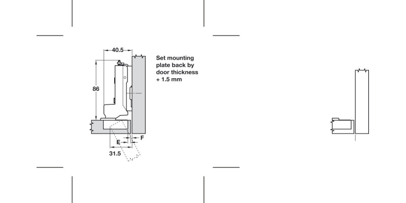 Tiomos 120D Hinge Click w SC SF Ins