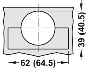 Tiomos 110/45D Hinge Click wo SC SF Ins