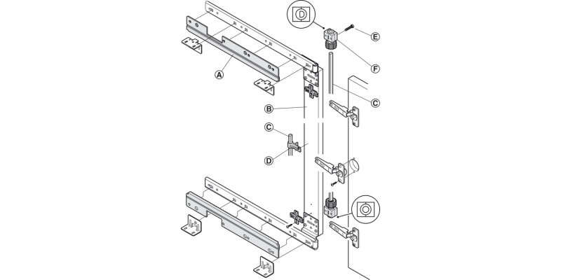 Accuride 1316 Syncro Control Sys 400mm