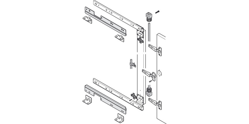 Synchronised Control, for Pivot Sliding Cabinet Doors, Accuride 1316