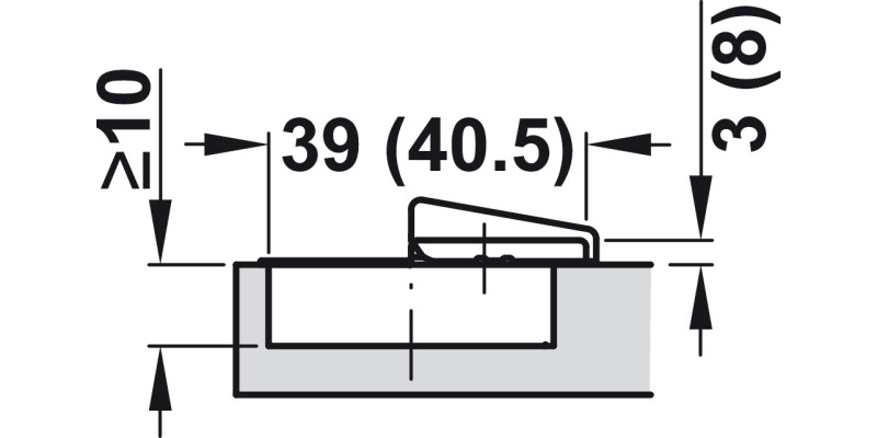 Tiomos 160D Hinge Click SC Ful Night/Ant