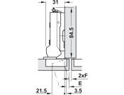 Tiomos 110D Hinge Click SC Hlf Night/Ant