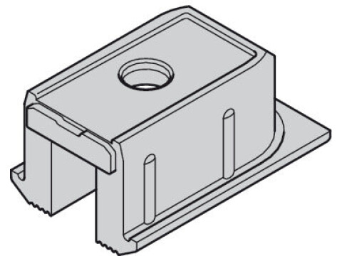 End Cap, for Top Tracks, for Sliding Cabinet Doors, Hawa-Clipo 16