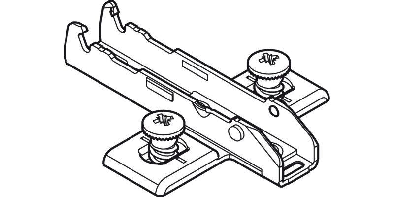 Tiomos Econ 2mm Mounting Plate Click 3 Cruci PM