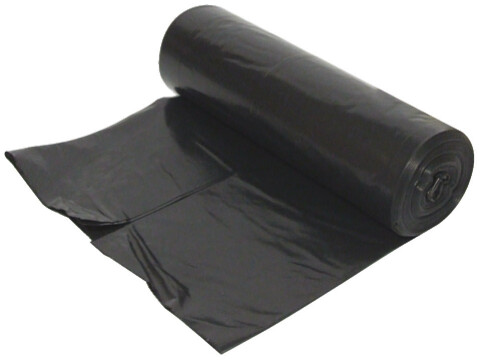 Refuse Sacks, 10 Sack Roll, Black Polythene