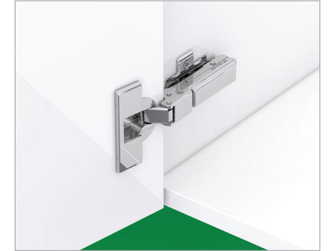 Concealed Cup Hinge, 100deg, Refrigerator Door, Click On Arm, Tiomos