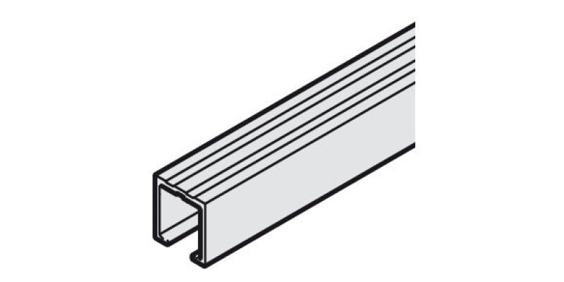 Top Track, Single, Screw Fixing, for Sliding Cabinet Doors, Slido F-Line21