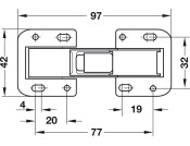 90D Easy Mount Conc Hinge Sprung Hospa