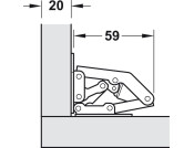 90D Easy Mount Conc Hinge Sprung Hospa