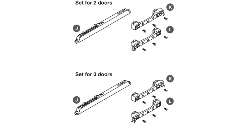 PS48.1 Soft Close Set for 3 Doors
