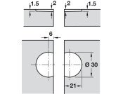 270D Flap Hinge Steel PNP