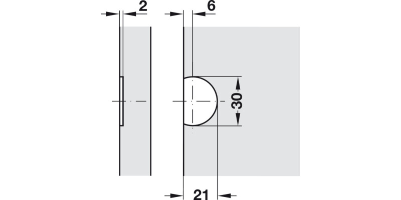 270D Flap Hinge Steel PNP