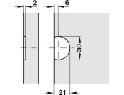 270D Flap Hinge Steel PNP