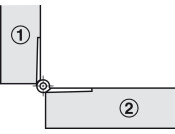 270D Flap Hinge Steel PNP