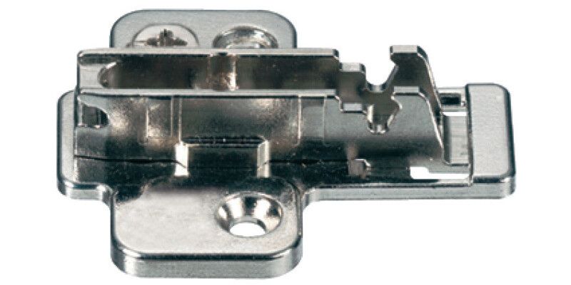 Mounting Plate, Cruciform Cam Adjusting, Hospa Screw Fixing, for Grass Click On