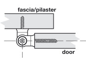 Cubicle Hinge Set Normal Duty 17-21mm SA