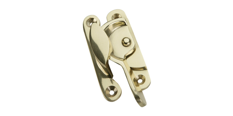 Sash Fastener, Fitch Pattern, Brass