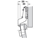 Nexis Tipmatic 100D Hinge Click SF Ins