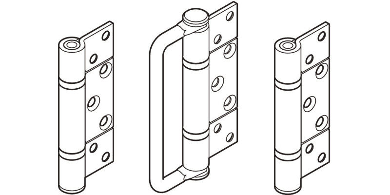 Hinge Handle Set, for Folding Patio Doors, H&auml;fele Fold 100-U