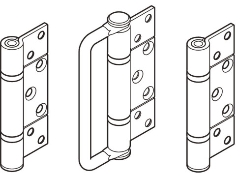 Hinge Handle Set, for Folding Patio Doors, H&auml;fele Fold 100-U