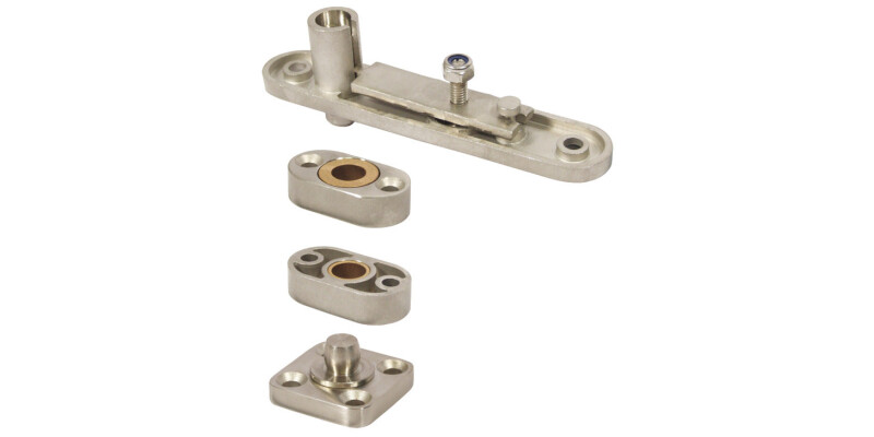 Pivot Set, Double Action, Floor Mounted, Grade 304 Stainless Steel