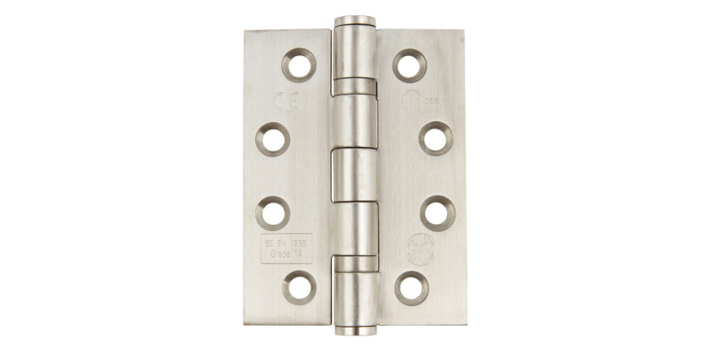 Butt Hinge, Ball Bearing, Grade 13, 102 x 76 mm, 316 Stainless Steel
