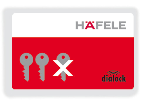Clearing Key Card, Plastic, Dialock
