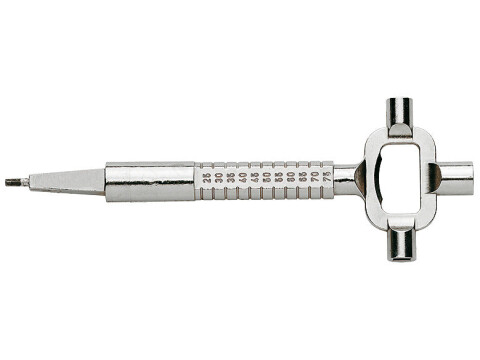 Building Site Key, Zinc Diecast, Nickel Plated