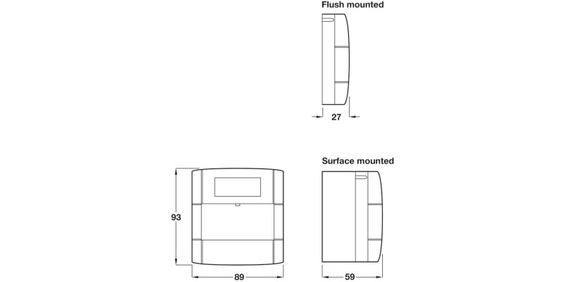 Door Release Break Glass-Unit Pl Green