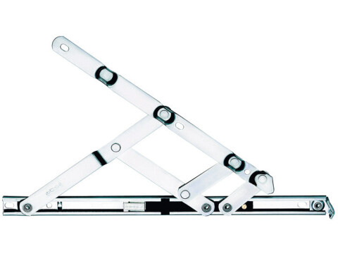 Friction Hinge, Restrictor, for Side or Top Hung Windows, Stainless Steel and Br