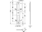 Multi Lock Device Strike Plate DIN LH